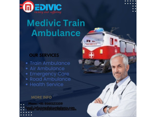 Medivic Train Ambulance Service in Ranchi provides world-class medical