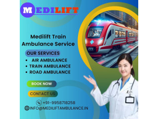 Medilift Train ambulance service in Delhi Gives Conveyance