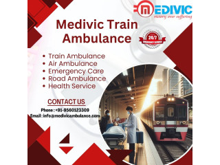 Avail of Medivic Train Ambulance Service in Delhi for low expense