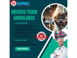 Medivic Train Ambulance Services in Patna provides medical assistance at an affordable cost