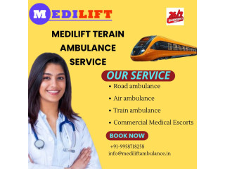 Patna has a Medilift medical train ambulance that easily transports patient services