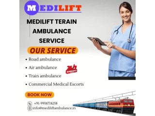 Medilift Train ambulance service in Bangalore very easily Transfer