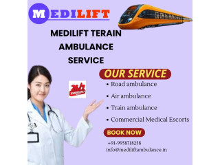 Medilift Train Ambulance in Ranchi to easily critical patient transport provided