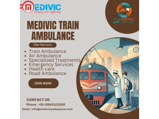 Medivic Train Ambulance Service in Delhi Fully Equipped with ICU