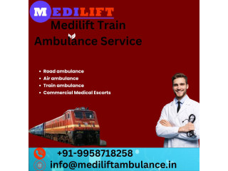 Medilift Train Ambulance Service in Jamshedpur very easily Transport service