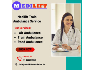 Medilift Train Ambulance Service in Allahabad very easy transport service