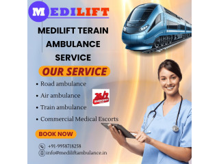 Medilift Train Ambulance in Ranchi has diseased patient transit ambulance services