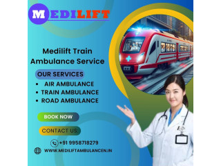 Use the High-tech Medilift train ambulance service in Bhopal with Top-level ICU Setup