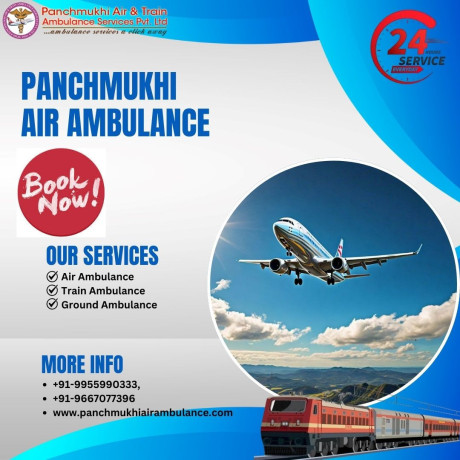 get-at-affordable-fare-panchmukhi-air-and-train-ambulance-services-in-raipur-with-all-medical-instrument-big-0