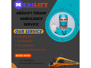 Medilift Train Ambulance in Jamshedpur Very Fast Transportation Service