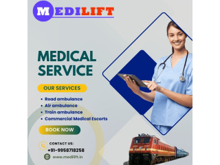 Medilift Train Ambulance Patient transport service provides