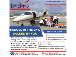 Tridev Air Ambulance Services in Patna Ensures Safe ICU Transfers Across India