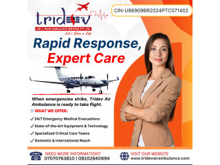 Critical Care on the Move: Tridev Air Ambulance Services in Kolkata