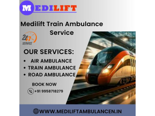 Medilift Train Ambulance Service in Jabalpur  Medical Services Provides