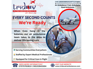 Top-Class ICU Air Transport by Tridev Air Ambulance Services in Guwahati