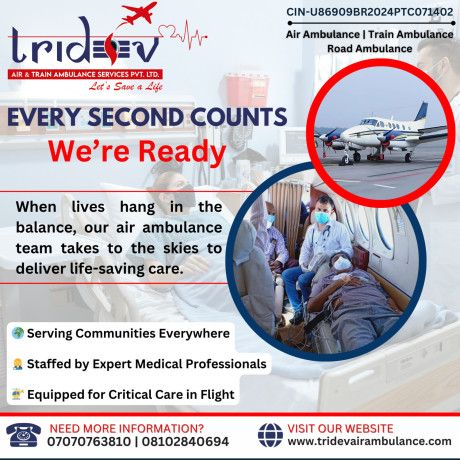 top-class-icu-air-transport-by-tridev-air-ambulance-services-in-guwahati-big-0