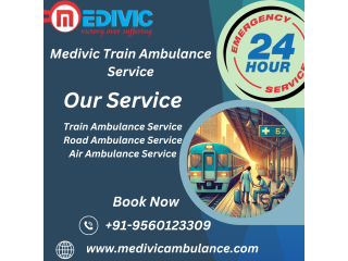 Medivic Train Ambulance Service in Mumbai is available at a low charge