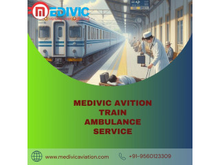 Medivic Aviation Train Ambulance Service in Bangalore has an ICU setup installed inside