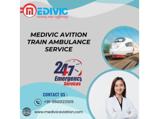 Medivic Aviation Train Ambulance Service in Bangalore has an ICU setup installed inside