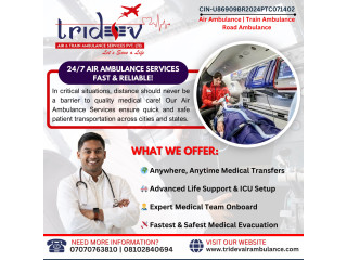 Tridev Air Ambulance Services in Delhi: Life-Saving Emergency Transfers