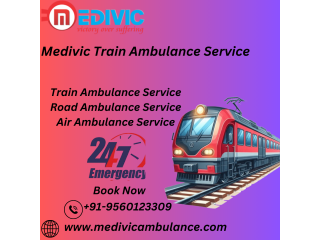 Medivic Train Ambulance Services in Jamshedpur provides medical assistance at an affordable cost