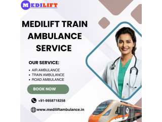 Medilift Train Ambulance in Ranchi provides the best Medical Transfer at a very Low Cost