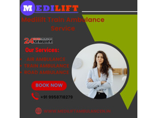 Medilift Train Ambulance in Delhi provides the best Medical Transfer at a very Low Cost