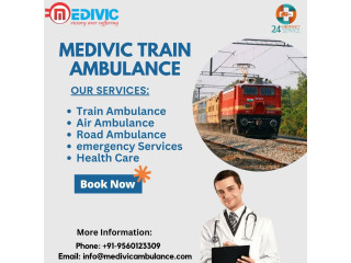 Medivic Train Ambulance in Kolkata ensures completely safe and secure shifting in critical situations