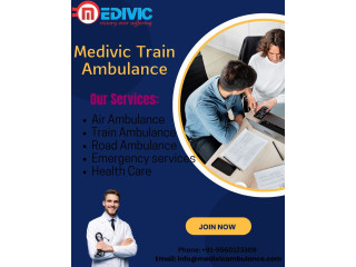 Medivic Train Ambulance in Delhi provides you with affordable, safe, and effective services