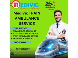 Medivic Train Ambulance Services in Bhopal provides quick medical