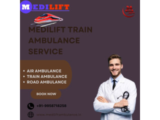 Medilift Train Ambulance provides Adequate Treatment during the journey in Patna