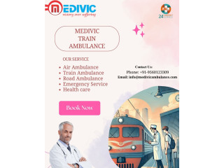 Medivic Train Ambulance in Patna offers a wide range of medical transportation