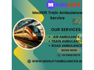 Medilift Train Ambulance Service in Raipur provides quick medical rehabilitation services