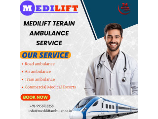 Medilift Train Ambulance Service in Kolkata very easy transport service