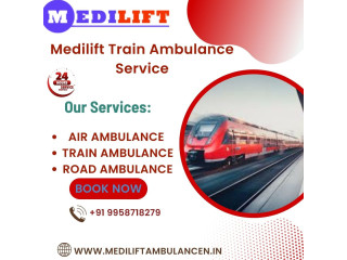 Avail the fastest Medilift train Ambulance Services in Pune with a medical setup