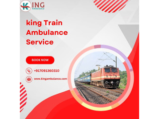 King Train Ambulance Service in Dibrugarh provides special trains for transfers