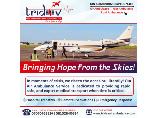 Get A Successful Transportation by Tridev Air Ambulance Services in Delhi