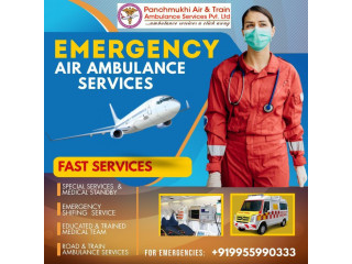 Get Medical Escort Facility Air Ambulance Service in Udaipur by Panchmukhi