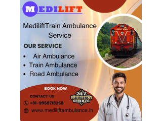 Medilift Train Ambulance in Guwahati helps those in need of patient Relocation