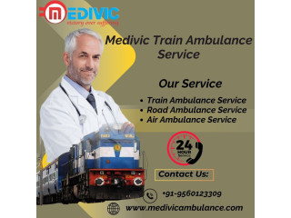 Medivic Train Ambulance in Raipur provides a safe service